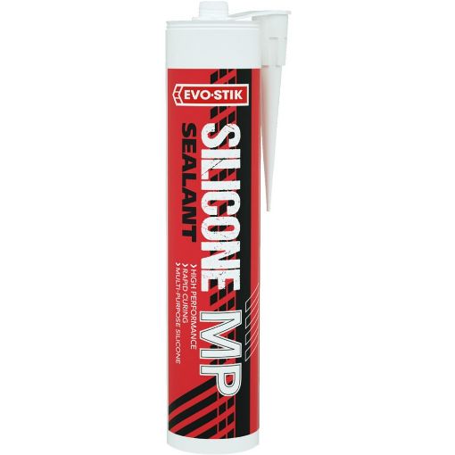 Picture of Bostik Evo-Stik Silicone Sealant Mp White 300ml Cartridge     