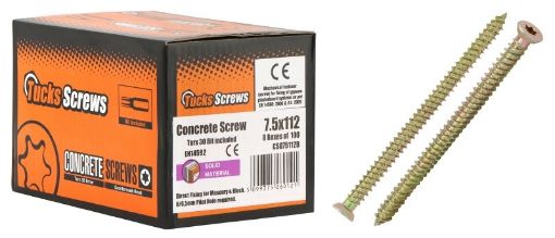 Picture of Concrete Screw 7.5x142mm Box 100 6mm Pilot