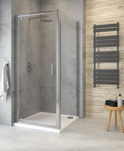 Picture of City Plus Pivot 760mm Shower Door Chrome