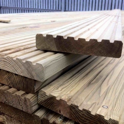 Picture of Decking Ribbed Green 150mm x 35mm 5.4m (18' 6x1.5) 
