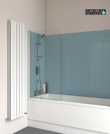 Picture of Lunar Sb1 Radius Bathscreen 800 x 1400mm