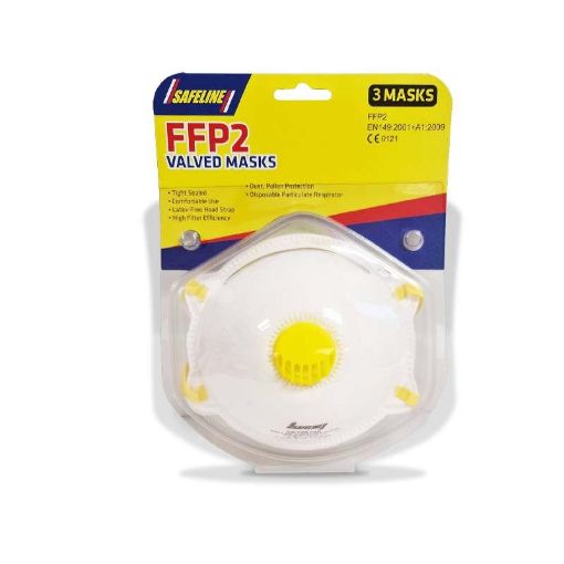 Picture of Moulded Valved Dust Masks FFP2 - Pack of 3  