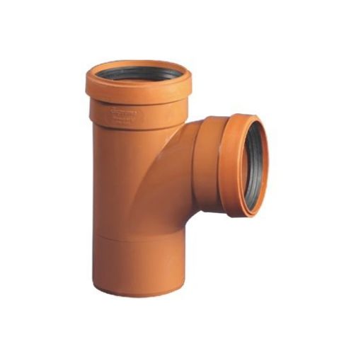 Picture of Sewer Tee-Piece 3 Collar 110mm (4") 90 Degree D6006