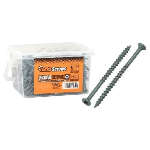 Picture of Tucks Decking Screw Green 4.5 x 70 200 Tubs T25