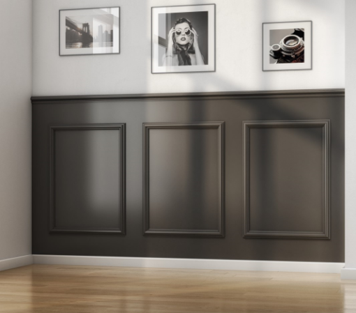Picture of Wood Mouldings Dado Wall Panel Kit With Pre-Mitered Mouldings