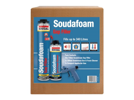 Picture of Soudal Soudafoam® Gap Filler Gun Grade* Combi-Box Applicator Pack (10 soudafoam)