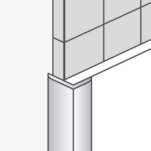 Picture of Dumawall Aluminium Ext Corner L-trim 2.6M
