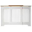 Picture of Tema Classic Adj Rad Cover 2 Tone White&Oak Large
