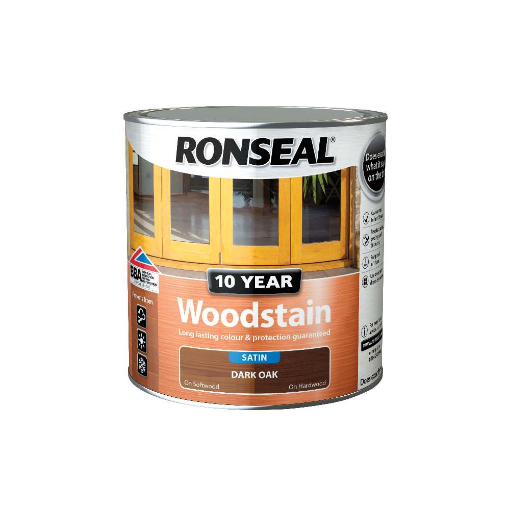Picture of Ronseal 10 Year Woodstain Dark Oak 2.5L