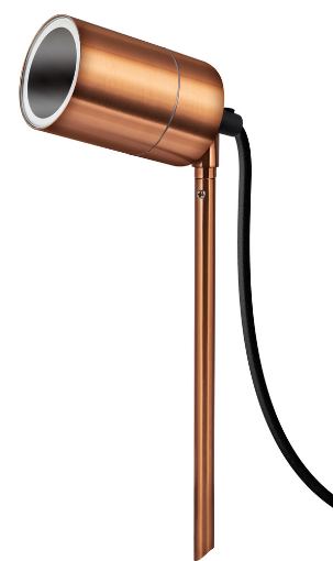 Picture of Luceco Copper Stainless Steel Exterior Decorative GU10 Garden Spike Light - Ip44
