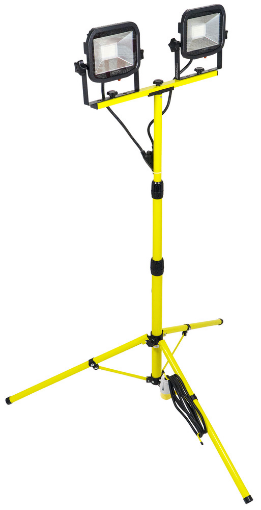 Picture of Luceco Site 110V Twin Head Tripod Work Light 2X1800Lm 2X22W