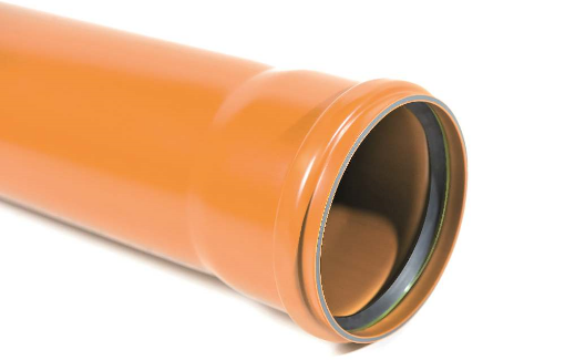 Picture of Wavin Sewer Pipe Wavspec SN8 S/S Pipe 160mm 6m - Irish Water Compliant