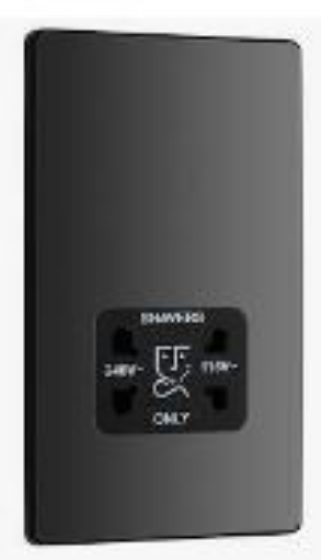 Picture of BG Evolve Shaver Socket Black Chrome