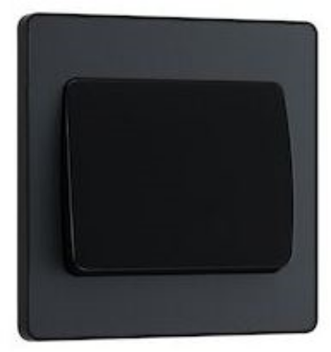 Picture of BG Evolve 20A 16AX 2 Gang 2 Way Light Switch Wide Rocker Matt Grey