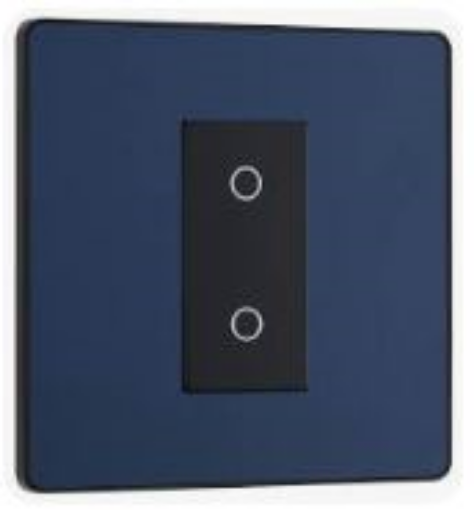 Picture of BG Evolve 1 Gang Single Touch Dimmer Switch MST 2 Way Matt Blue