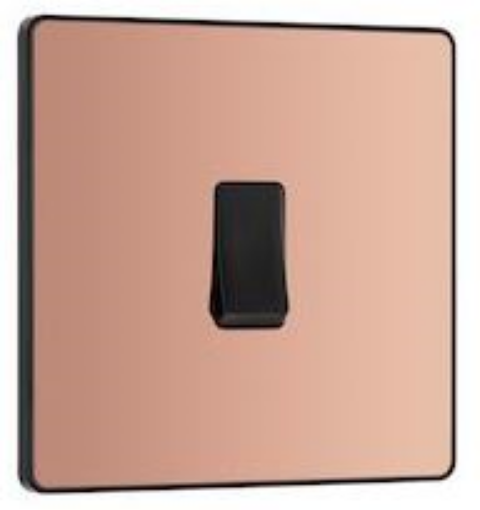 Picture of BG Evolve 20A 16AX 1 Gang Intermediate Switch Polished Copper