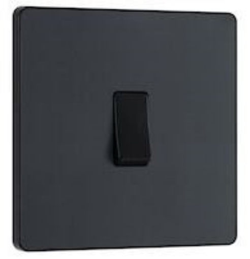 Picture of BG Evolve 20A 16AX 1 Gang Intermediate Switch Matt Grey