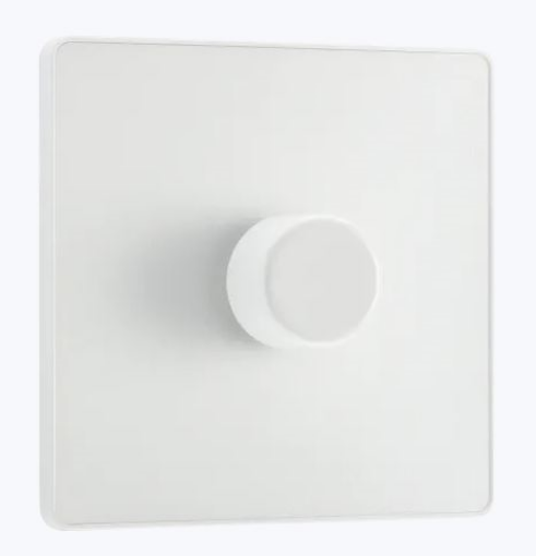 Picture of BG Evolve 1 Gang 2 Way Push Dimmer 200W Trailing Edge Pearlescent White