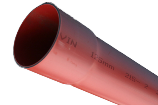 Picture of Brett Martin 6m Blown Socket Red 125mm  ESB Pipe