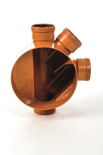 Picture of Wavin (WAJ 7) Base Right 90° & 45° Junction 110mm Plus Adj Top/Frame