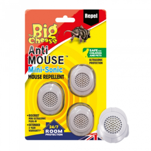 Picture of The Big Cheese STV828 Anti Mouse Mini-Sonic Mouse Repellent 3 Pack