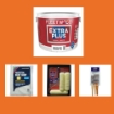 Picture of Fleetwood Extra Plus Bundle- Includes 10ltr Extra Plus White, 9" Roller Tray Set, 3 Pack Brush Set, Plastic Dust Sheet