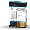 Picture of Tema Palermo Ip44 Black Rect Led Mirror 70x50